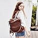 CLUCI Backpack Purse For Women Fashion Leather Designer Travel Large Ladies Shoulder Bags with Tassel Brown
