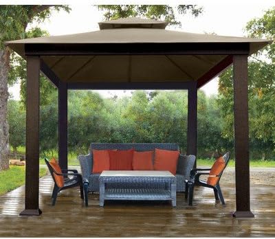 GZT634 Verona Metal Gazebo, 10' x 10'