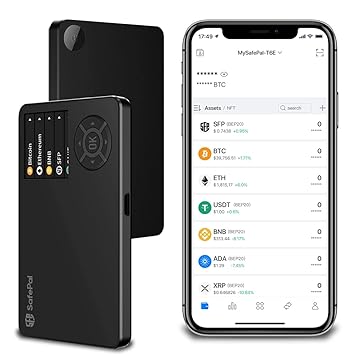 SafePal S1 Cryptocurrency Hardware Wallet, Bitcoin Wallet, Wireless Cold Storage for Multi-Cryptocurrency, Internet Isolated & 100% Offline, Securely Stores Private Keys, Seeds & Digital Assets