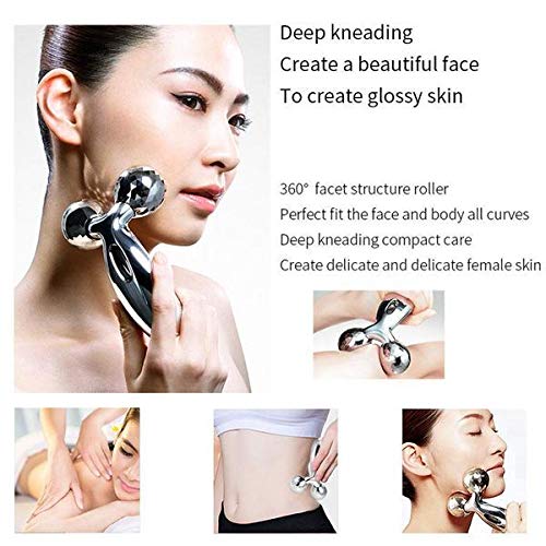 Waterproof Professional 3D Manual Roller face massager Excellent 3D Face massager 360 Rotate Machine for women 2 Wheel Full Body Shaping Skin lifting wrinkle remover Relaxation Tool for women double chin reducer Face jawline shaper and body Massage and Pain Relief Silver ( Smooth Scroll Massager ) Waterproof Professional 3D Manual Roller face massager Excellent 3D Face massager 360 Rotate Machine for women 2 Wheel Full Body Shaping Skin lifting wrinkle remover Relaxation Tool for women double chin reducer Face jawline shaper and body Massage and Pain Relief Silver ( Smooth Scroll Massager )