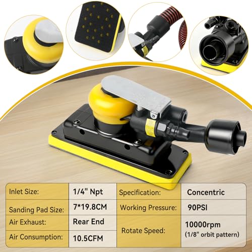 Pneumatic Random Orbital Sander