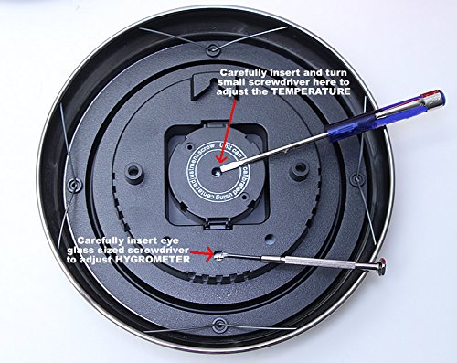 8" Metal Decorative Indoor / Outdoor Thermometer And Hygrometer (Bronze) #TOP7