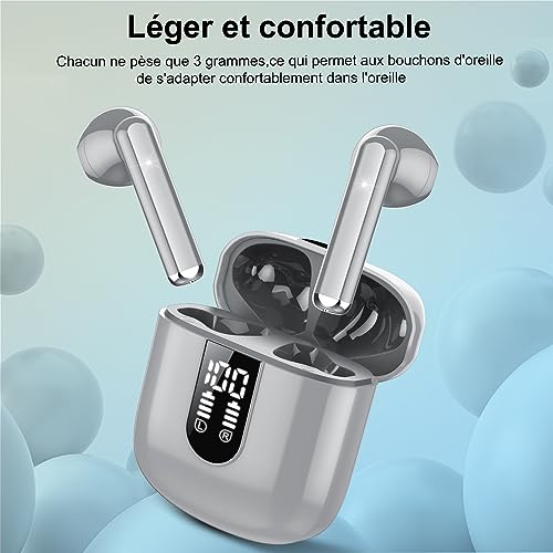 Jesebang Casque Bluetooth, Écouteurs 5.4 avec Stéréo HiFi Immersif – vue 4