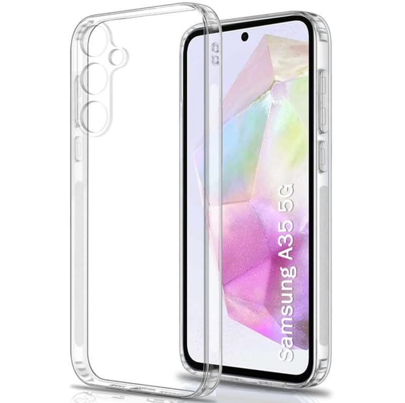 WHITBULL Ultra Hybrid Unbreakable Hard Glass Back Cover Case Compatible with Samsung Galaxy A35 5G (TPU + Poly Carbonate | Crystal Clear) (B0CZ9SSYDF) Amazon Price History, Amazon Price Tracker