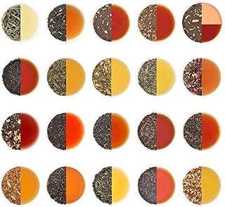 VAHDAM, Assorted Loose Leaf Tea Sampler (20 Tea Flavors, 100 Servings) Valentines Day Gifts for Him/Her - Tea Gift Set | Black, Green, Oolong, White, Chai & Herbal Tea | Gifts for Women & Men