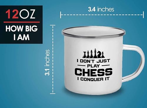 Miniatura 4 de Taza de ajedrez camper de 12 oz - conquista - Ordenador jugador de ajedrez Juegos de estrategia Tácticas de ajedrez Ganar Juegos de mesa de ajedrez