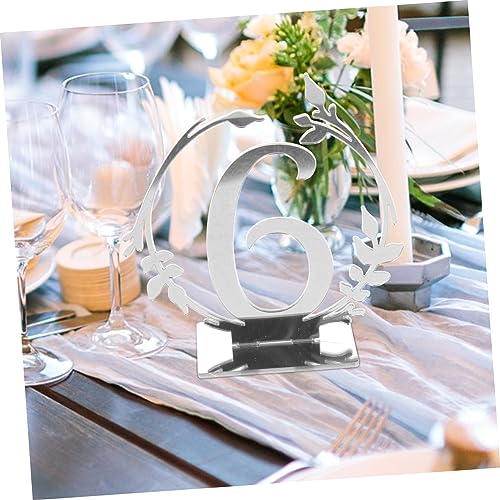 Numéros de table de mariage élégants SHOWERORO pour réception chic - 7