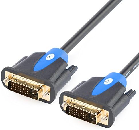 SHD6ft DVI Cable, DVI-D Dual Link Male to Male Monitor Cable for PC, HDTV, Projector