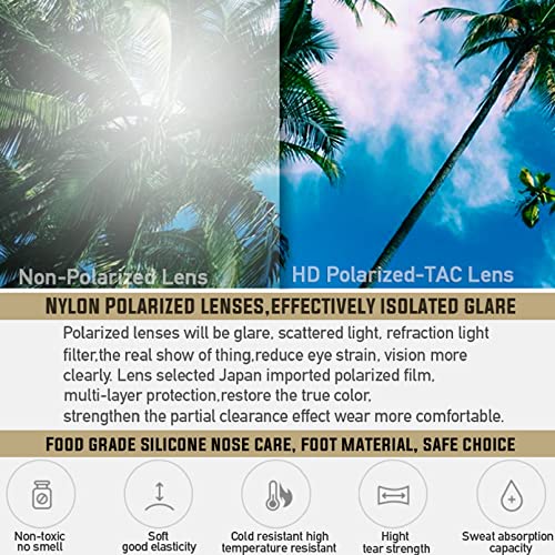 Juli Eyewear Nylon Polarized Sunglasses For Men Women Driving Fishing Baseball Driving (Nylon Polarized Brown/Brown) #TOP2