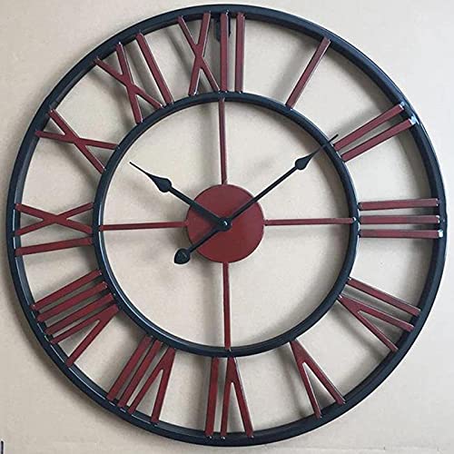 Horloge murale ronde vintage pour sublimer la décoration de votre salon ou terrasse