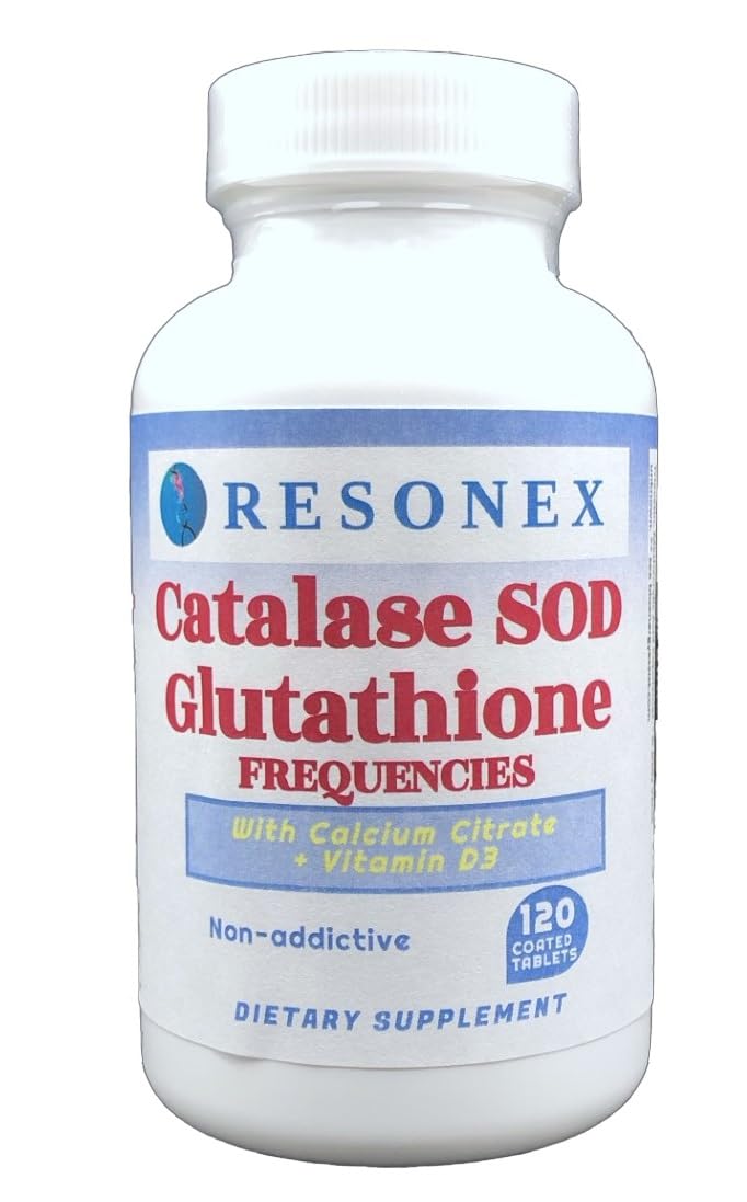 Catalase, Superoxide Dismutase (SOD), and Glutathione Frequencies- 120 Tablets