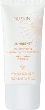 New Skin Sunlight  Solar Screen Mineral Face Sunscreen SPF 50 / PA++++ UV Water Resistant
