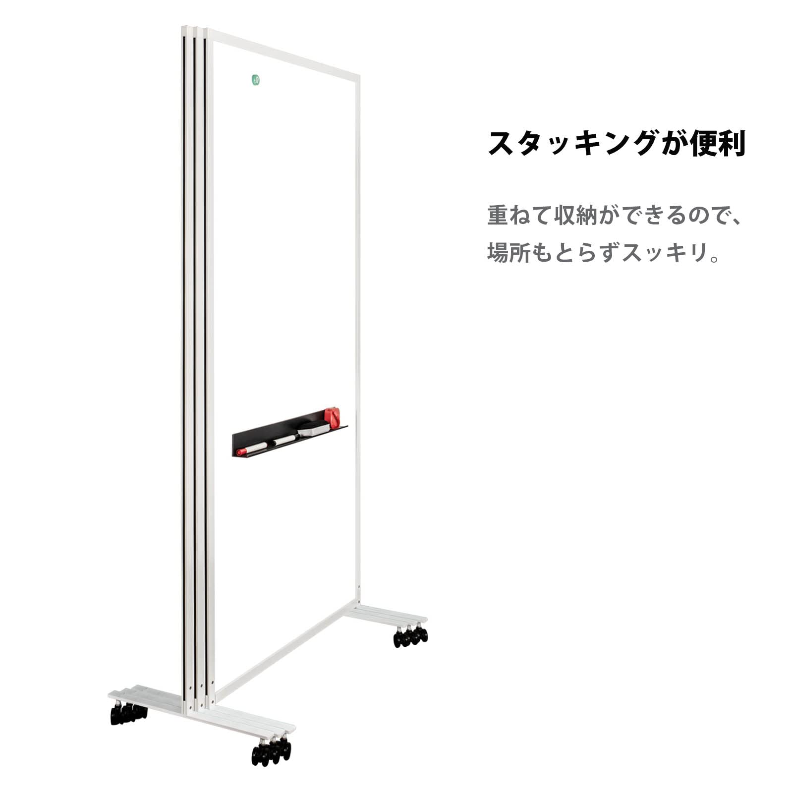 M 花柄 ホワイト パーテーション Paseo/模様アクリルガラス付パーテーション/WF-155WH - 花材通販はなど