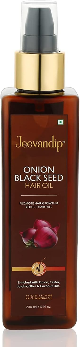 Advansed Black Seed Onion Hair Oil For Hair Growth & Reduces hair fall With Natural Onion Black SeedS ,Vitamin E Also Promote Hair Growth & Reduce Hair Fall 200ml