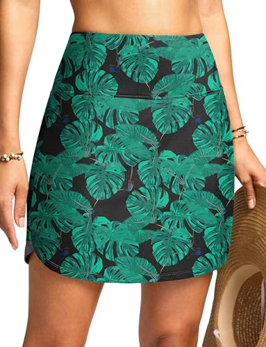 Image of Viodia Women's 18 inch /20 inch Long Swim Skirt High Waisted Modest Swimsuits Skirt Bathing Suit Tummy Control Swim Bottoms