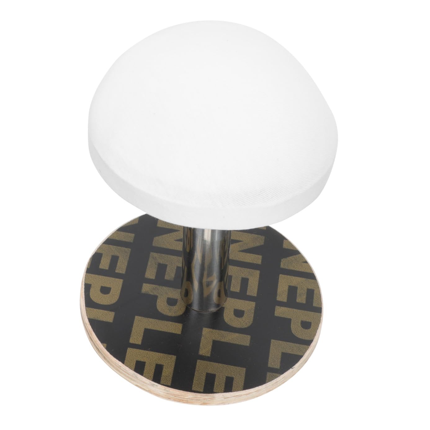 Accessoire de repassage pour manche et col avec planche ronde blanche