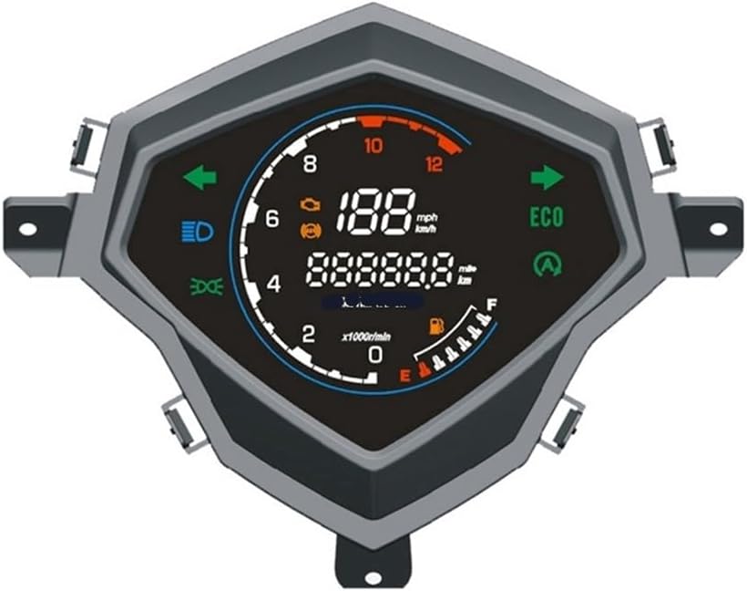 Dual Odometer Gauge Motorcycle Digtal Odometer LED Instrument Assembly for Mio125 for Mio110 for Mio for M3 Tachometer Digital Odometer
