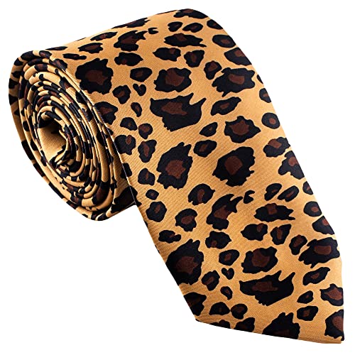 Man of Men - Mens Fashion Leopard Print Tie for Weddings Parties Costumes Halloween