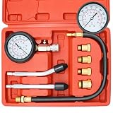 Compression Tester Automotive - 8PCS Engine Cylinder Pressure Gauge for Petrol Gas Engine Automotive