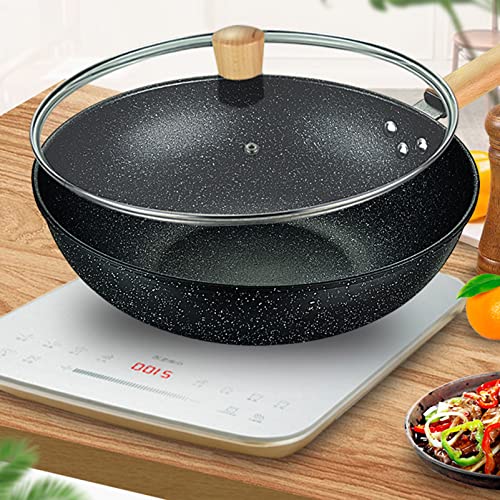 Wok de acero carbono sin recubrimiento miniatura 4
