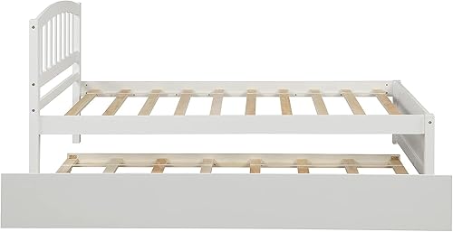 Miniatura 28 de Harper & Bright Designs Base de cama individual con cajones, expreso, madera, 275 libras