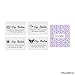 Lip Balm Container Tubes - 50-Pack - DIY - Purple - 3/16 Oz (5.5 ml) - Including 50 Writeable (Purple) & 50 Printed Lip Balm Stickers - Twist Mechanism and a Cap - Empty - Make Natural Lip Balm