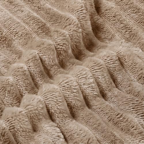Image of Cotton Bolls Textiles Cozy Plush AC Blanket for Single Bed, Lightweight All Season Blanket, Ultra Soft Blanket for AC Room, Mild Winter, Can Be Used as Bedsheet in Winter, 60x90 Inches, Pencil Beige