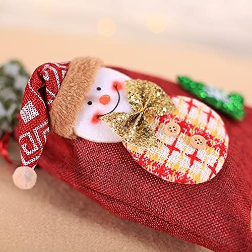 Gift Bags 5/20Pcs Bags Burlap Mouth Favor Apple Bags Cookies Candy Bags (Color : B, Size : 20PCS_20X30CM)