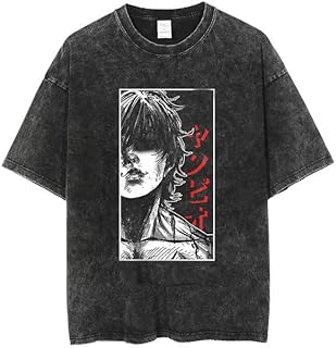 Anime Grappler Baki Hanma T Shirts Unisex Harajuku Streetwear Fashion Washed T-Shirts 100% Cotton Summer Clothes Casual Wear