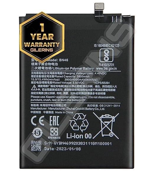 Image of Original BN46 Battery for Redmi Note 6, 8, Y3, 7 Battery with 1 Year Warranty** (EE119)