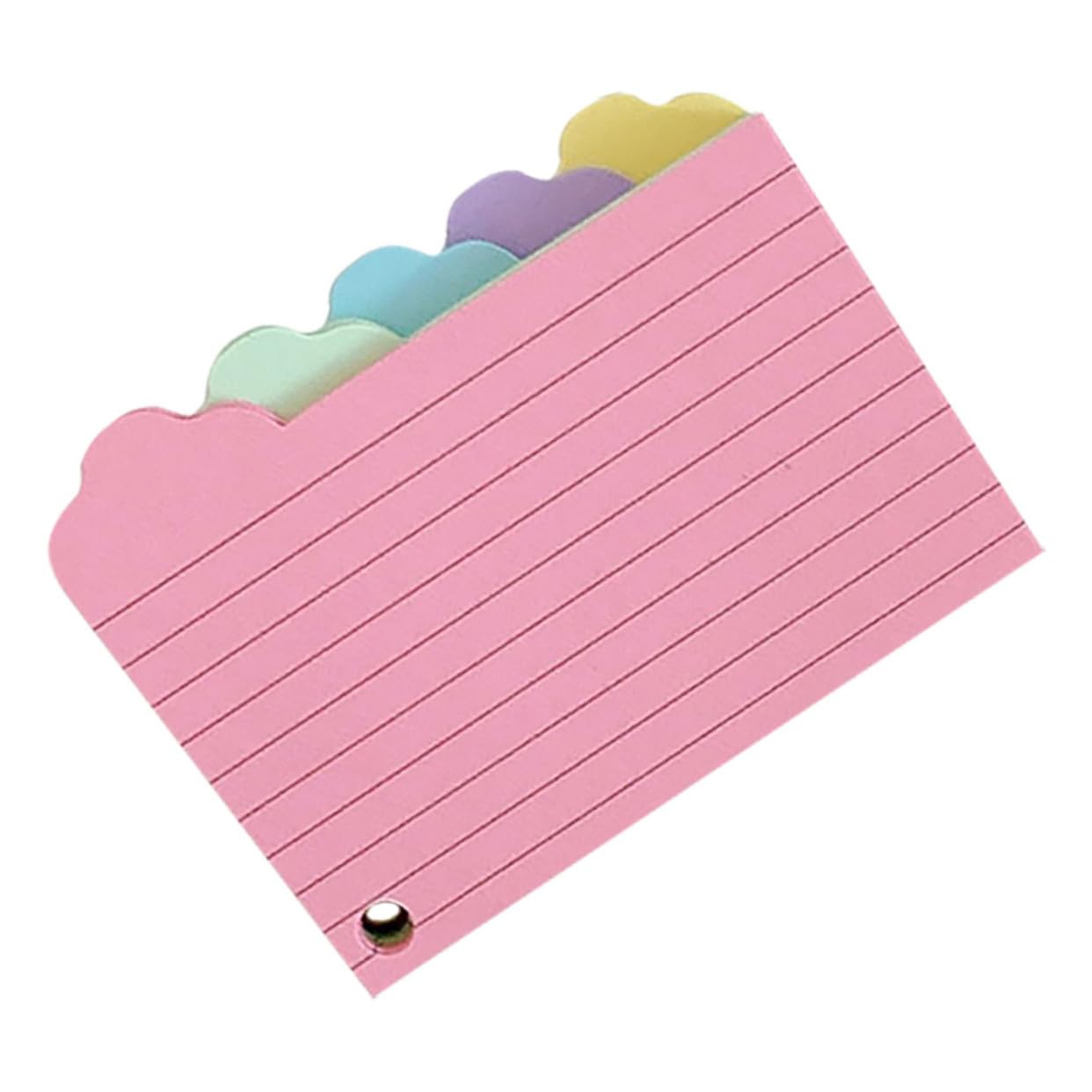 jojofuny 5 Ensembles Livre De Vocabulaire Sur Papier À Notes Étude Non Doublé Éducatif Révision Avec Cartes Vierges Fiches Colorées Cartes Flash Pour Étudier Cartonné 125 Feuilles*5