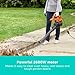 BLACK+DECKER 3-in-1 Multi-Function 2600W Electric Leaf Blower, Mulcher, and Vacuum with 40 Litre Leaf Collector Bag, BEBLV260-GB