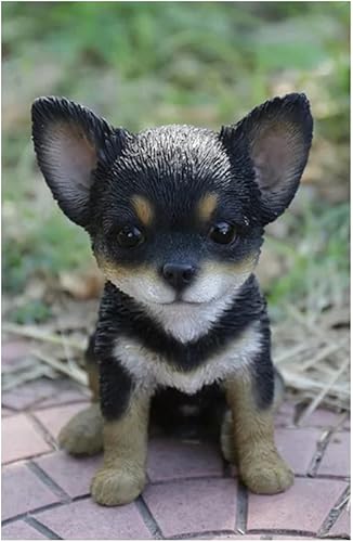 Miniatura 6 de Hi-Line Gift Ltd Estatua de cachorro Chihuahua, negro/marrón