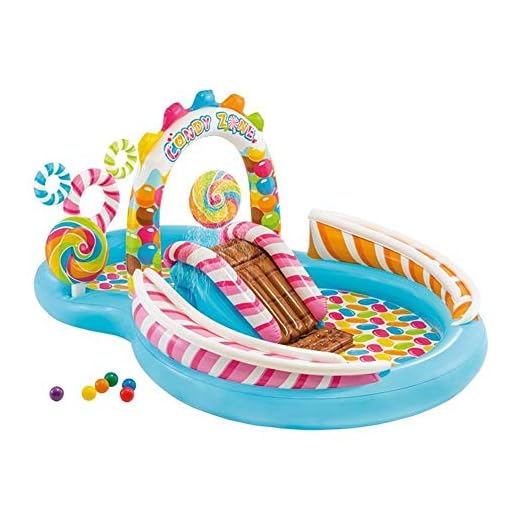 Intex 57149NP - Centro de juegos hinchable Candy Zone 295 x 191 x 130 cm