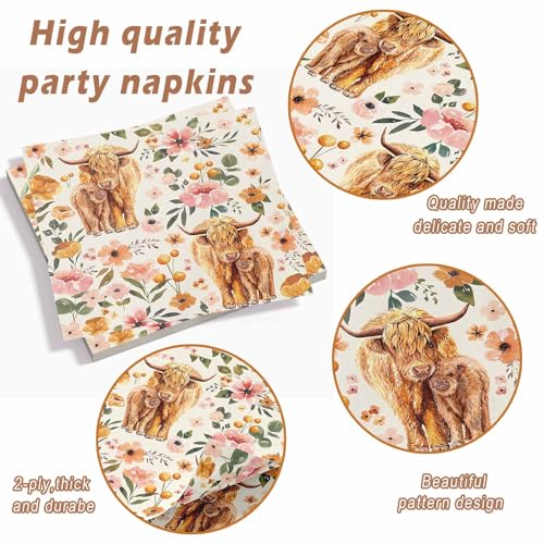 Highland-Cow-Party-Plates-Napkins-Boho-Floral-Highland-Cow-Baby-Shower-Decorations-for-24-Guests-Disposable-Tableware-for-Farmhouse-Theme-Birthday-Party-Supplies Highland Cow Party Plates Napkins Boho Floral Highland Cow Baby Shower Decorations for 24 Guests Disposable Tableware for Farmhouse Theme Birthday Party Supplies