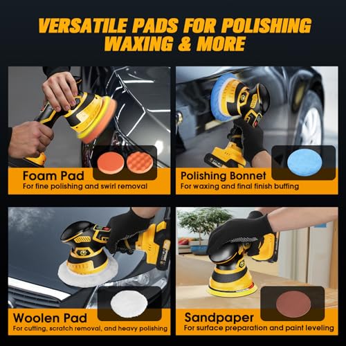 Niusken Cordless Car Buffer Polisher