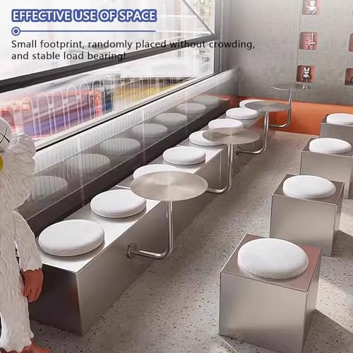 Table basse murale en acier inoxydable gain de place pour bar et cuisine - 4