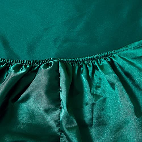 Drap housse en satin de soie élastique housse de matelas 160x200 couleur unie - 6
