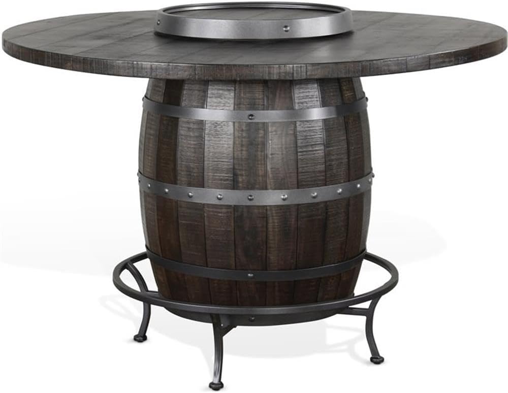 Sunny Designs 54" Round Wood Pub Table (Tobacco Leaf)