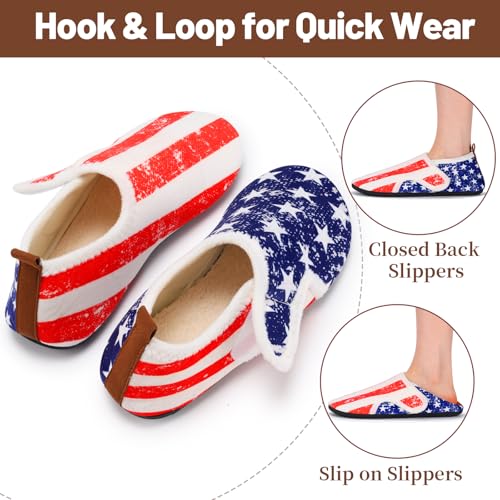 Image of Ibeauti Women Mens House Slippers Lightweight Comfy Barefoot Slipper Socks Rubber Sole House Shoes for Indoor /Outdoor Bedroom Travel