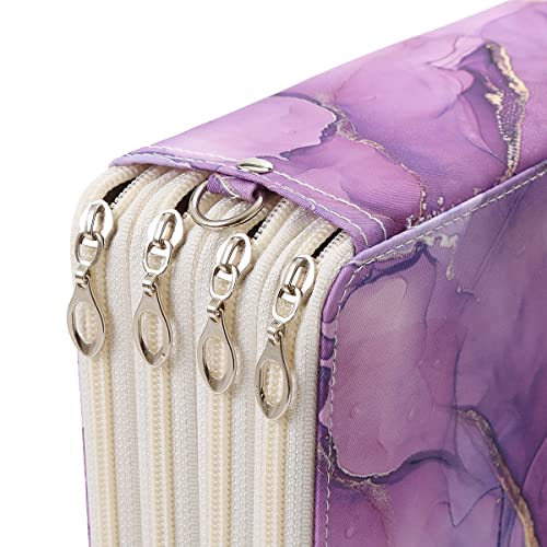 Image of 184 Slots Pencil Case Organizer w /Removal Handle Strap | 4-Layer Zipped Pencils Box Large for Colored Pencils Watercolor Pencils for Office and Travel for Artist