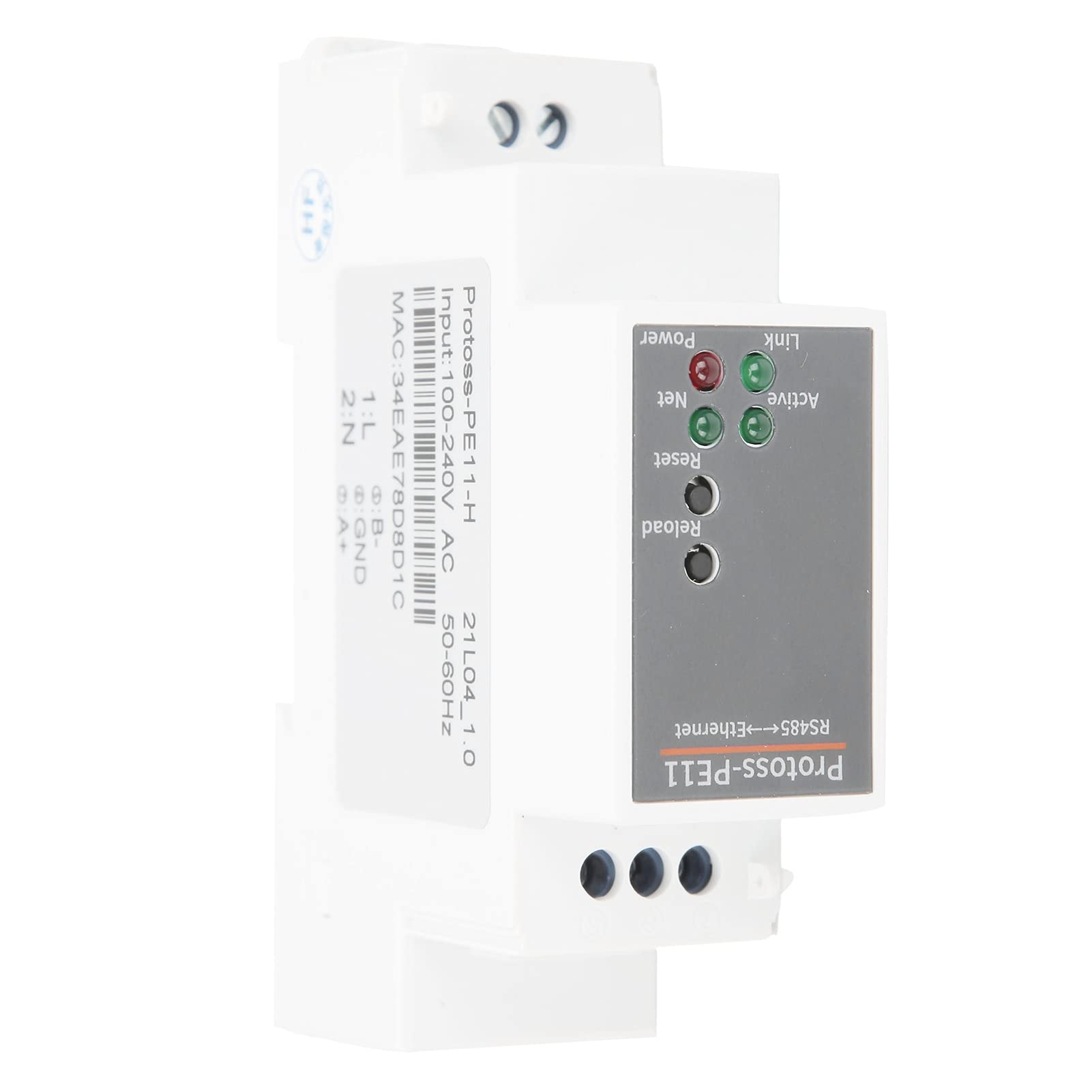 Router con Montaggio su Guida per Server Seriale da a Ethernet per Automazione Industriale 100-240 V CA PE11-H