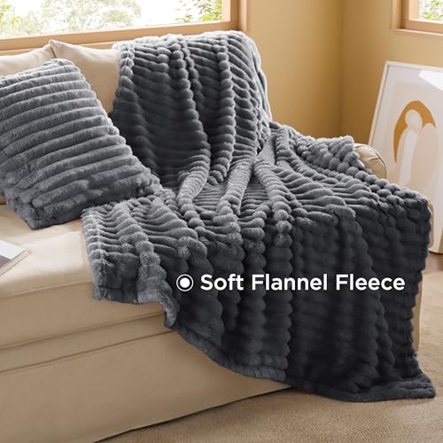 Image of Bedsure California King Comforter Set 5 Pieces - Bed in a Bag with Throw Blanket and Decorative Pillow, Lightweiget Bedding Comforter Sets, All Season Boho Bedding Sets, Grey