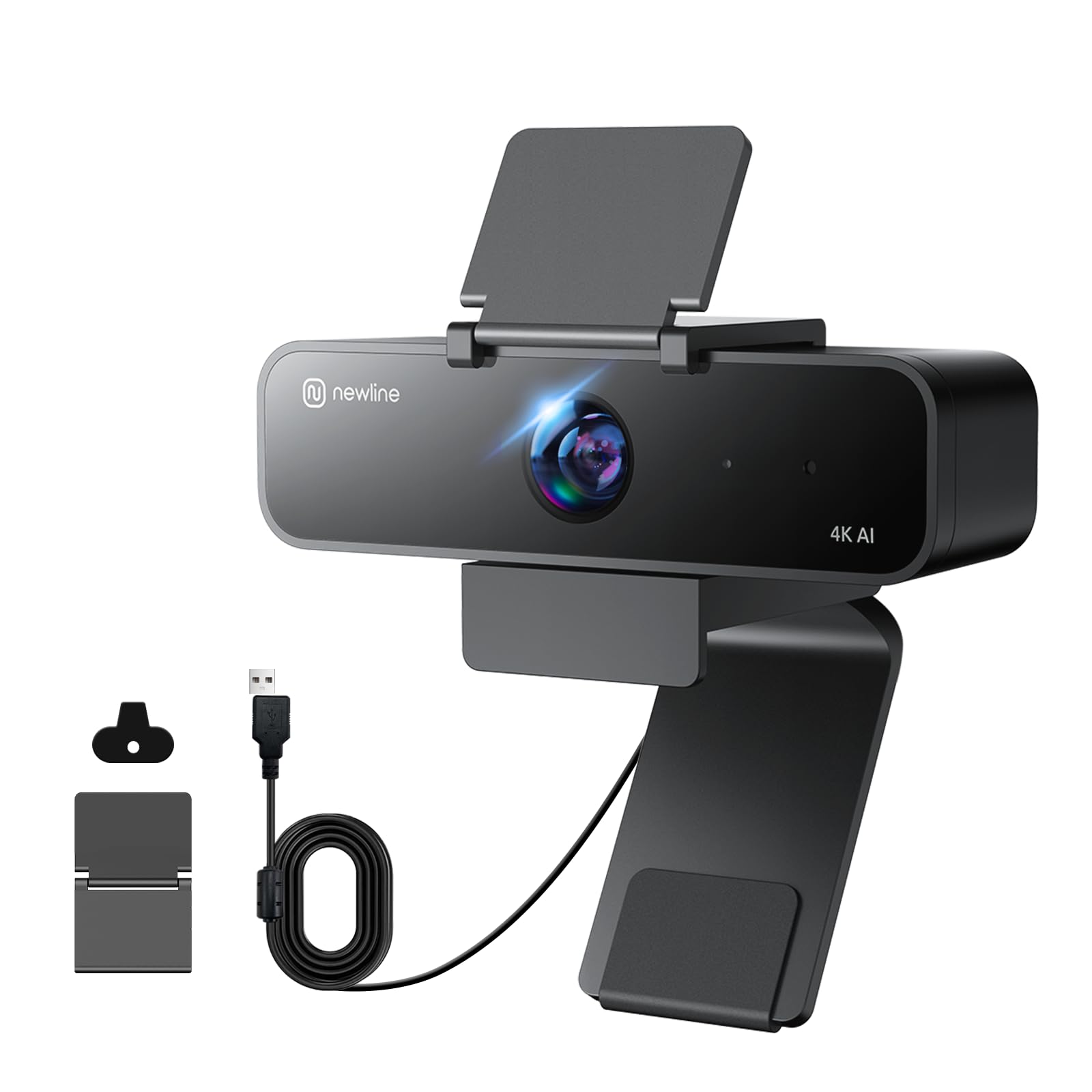 ⭐️ ajtdmwです Amazon.com: N newline 4K Webcam with Microphone, AI Presenter