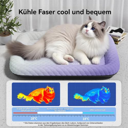 Tapis rafraîchissant pour chiens et chats 3D Cool lavable 50x65 cm - 7