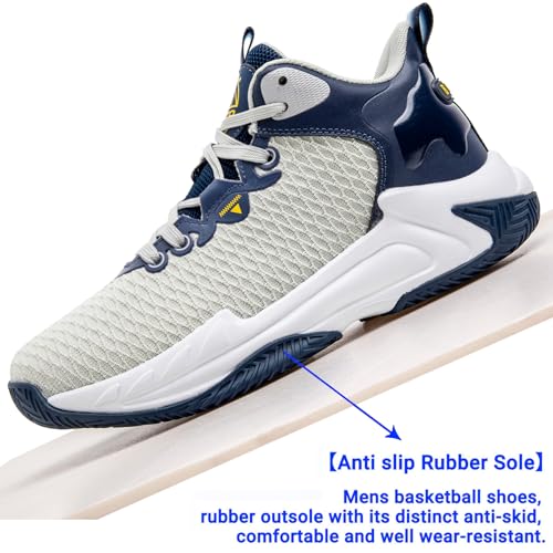 Image of Beita Basketball Shoes for Men High Upper Sneakers Breathable Sports Shoes Anti Slip