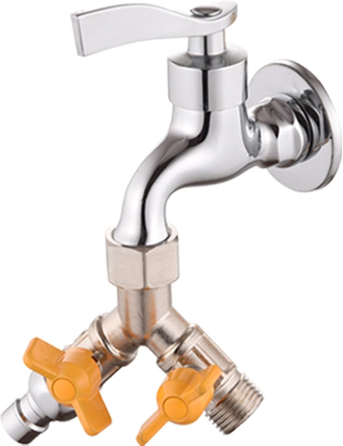 DN15 Brass Water Valve Kitchen faucets Valve Bathroom Faucet Valve Water Inlet Valve Washing Machine Water Inlet Valve 1Pcs (Color : 7)