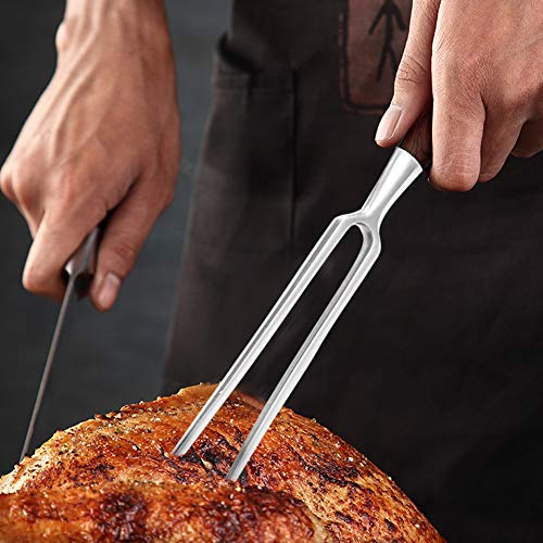 Carving Fork, Stainless Steel/Synthetic Material, Great for Sunday Roasts, Dinner Parties, Barbecues and More, 12 Inch - Thumbnail 2