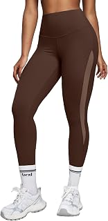 BRXL Compression Leggings for Women Tummy Control with Mesh Workout Pants