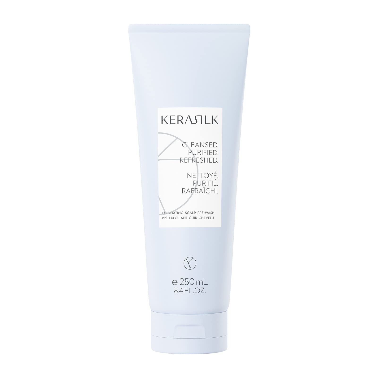 KERASILK Exfoliating Scalp Pre-Wash | Gentle & Deep Cleansing | Removes Excessive Sebum & Dead Skin Cells | Leaves Scalp Feeling Cleansed & Soothed | For All Scalp Types | 250ml
